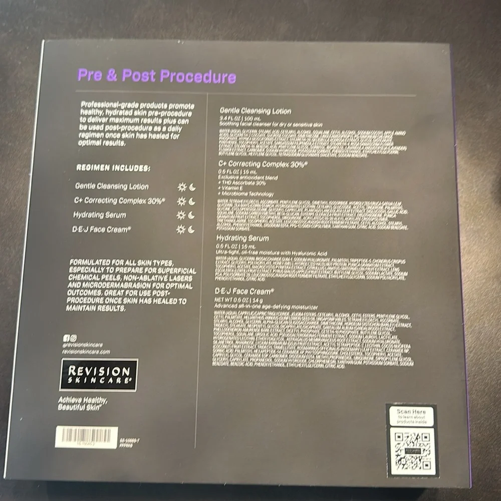 Revision Skincare Pre & Post Procedure Trial Regimen- NIB